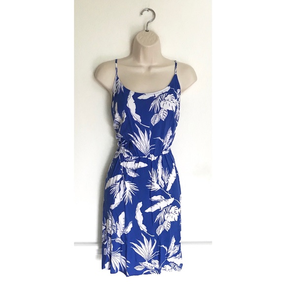 navy blue and white sundress